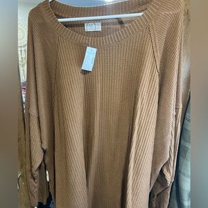Maurices brand , long sleeve shirt in the color Carmel